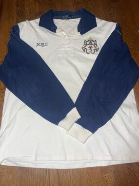 Polo by Ralph Lauren Crest Rugby vintage shirt- TALL